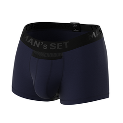 Чоловічі анатомічні боксери із бавовни з сіткою, Anatomic Classic Light, Black Series, темно-синій