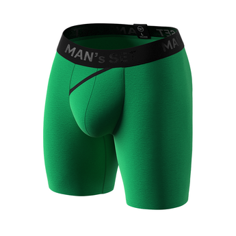 Мужские анатомические боксеры из хлопка, Anatomic Long 2.0, Black Series, зеленый