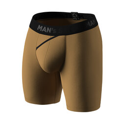 Мужские анатомические боксеры из хлопка, Anatomic Long 2.0, Black Series, койот