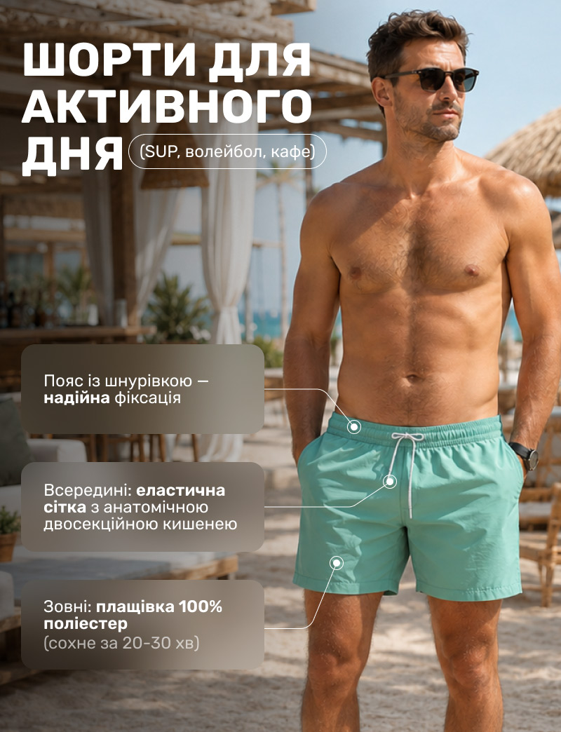 Анатомічні чоловічі шорти для плавання Man's Set