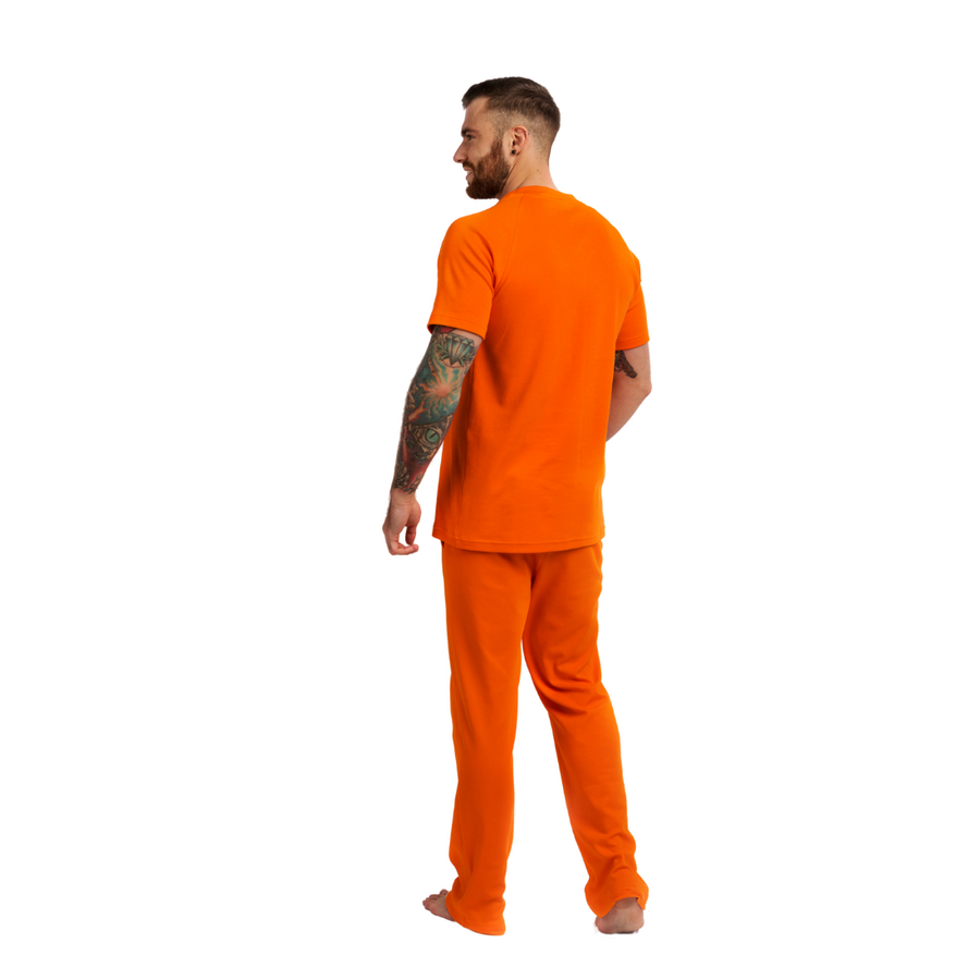 Пижама мужская (футболка і штани) помаранчева