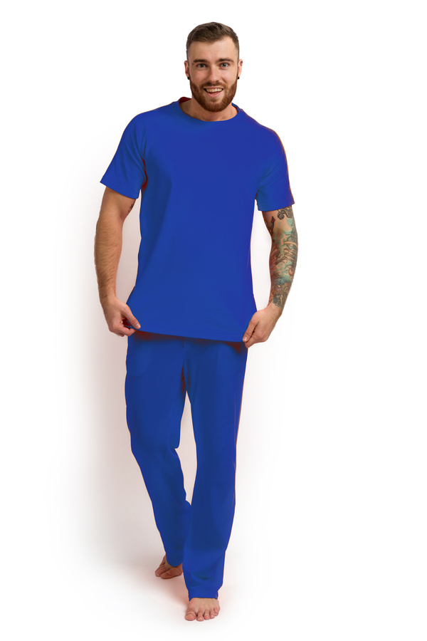  Піжама чоловіча (футболка і штани) синій