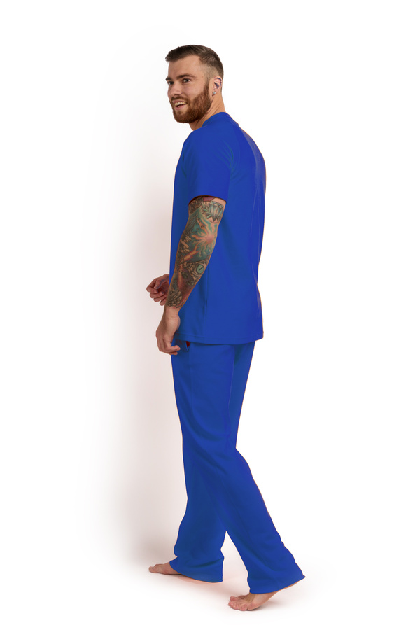 Пижама мужская (футболка и штаны) синий
