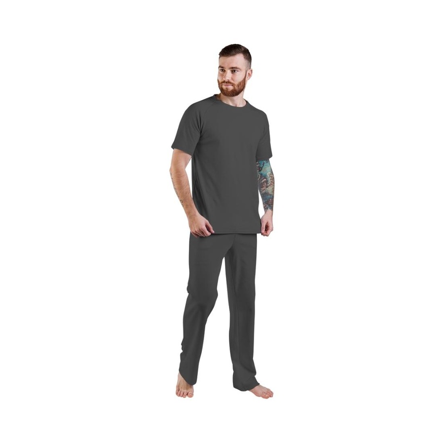 Піжама чоловіча (футболка і штани) графітовий