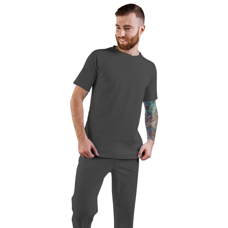 Пижама мужская (футболка и штаны) графитовый