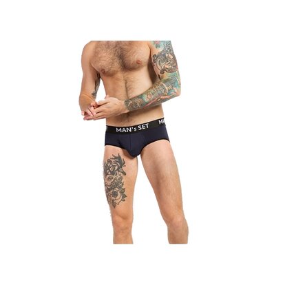 Чоловічі труси бріфи з бавовни, Anatomic Briefs, чорний  MAN's SET вигляд 2 