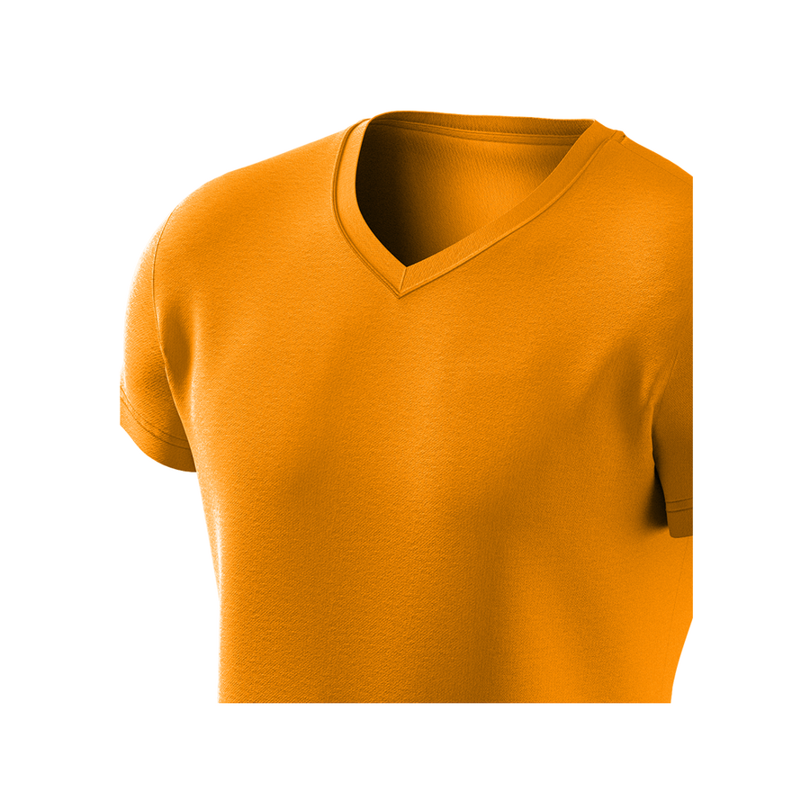 Футболка Basic V-neck, оранжевый