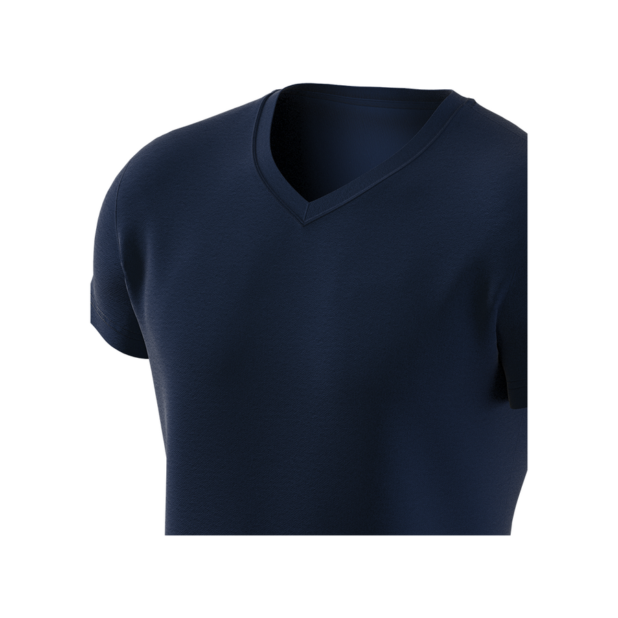 Футболка Basic V-neck, синій