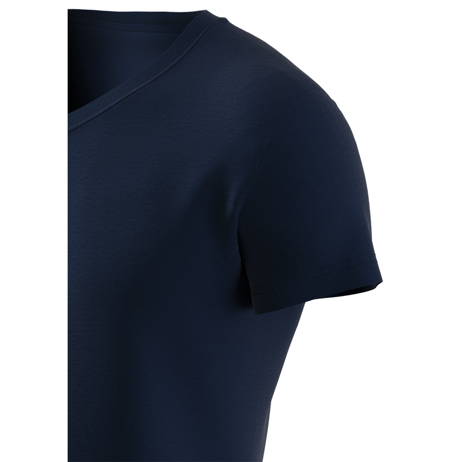 Футболка Basic V-neck, синій