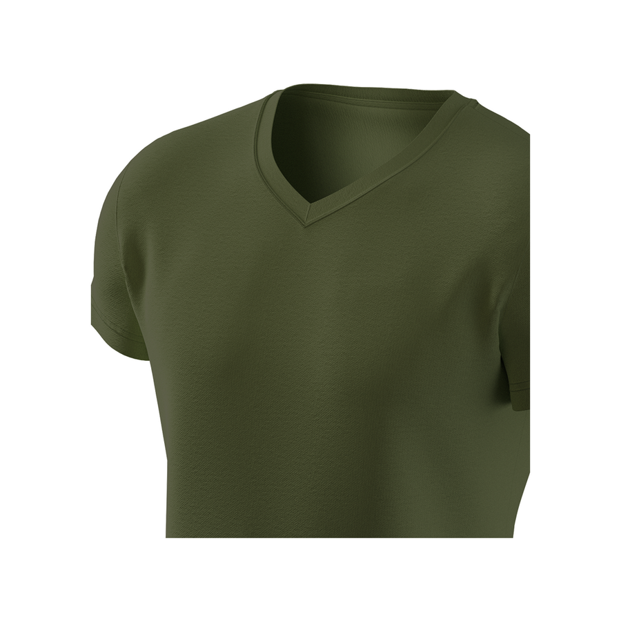 Футболка Basic V-neck, хакі