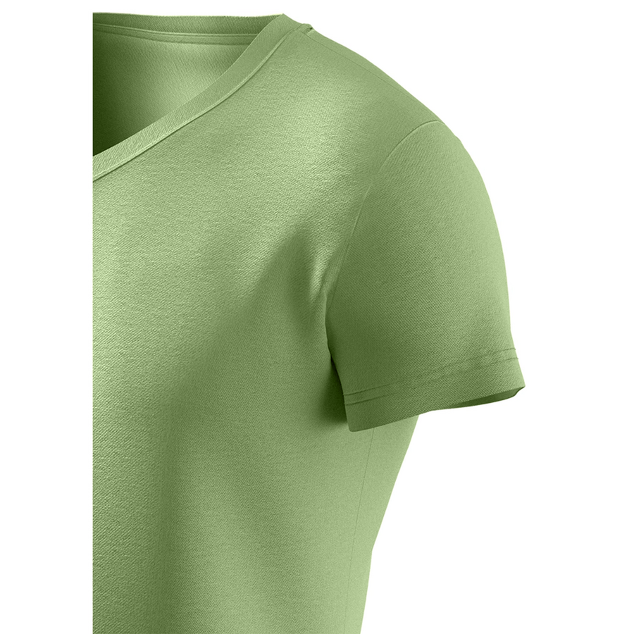 Футболка Basic V-neck, оливковий