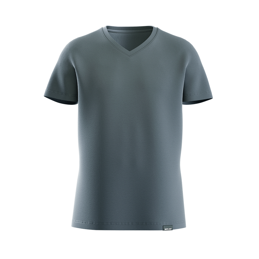 Футболка Basic V-neck, серый