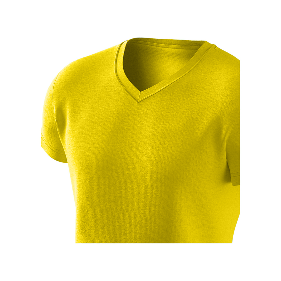 Футболка Basic V-neck, желтый (уценка)