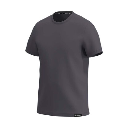 Футболка Basic U-neck, графітовий  MAN's SET вигляд 1 