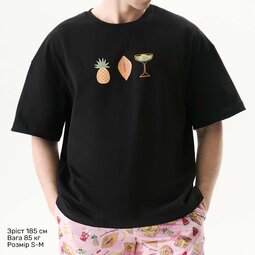 Футболка Oversize Unisex, черный, Honey Resort