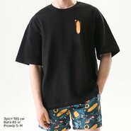 Футболка Oversize Unisex, чорний, Surf Season