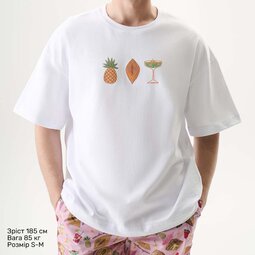 Футболка Oversize Unisex, белый, Honey Resort