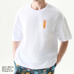 Футболка Oversize Unisex, білий, Surf Season