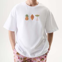 Футболка Oversize Unisex, белый, Honey Resort