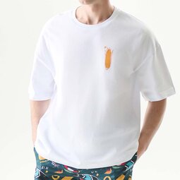 Футболка Oversize Unisex, белый, Surf Season