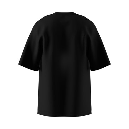 Чорна футболка Oversize Unisex Surf Season, вигляд ззаду без принта
