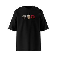 Футболка Oversize Unisex, чорний, Cream Summer
