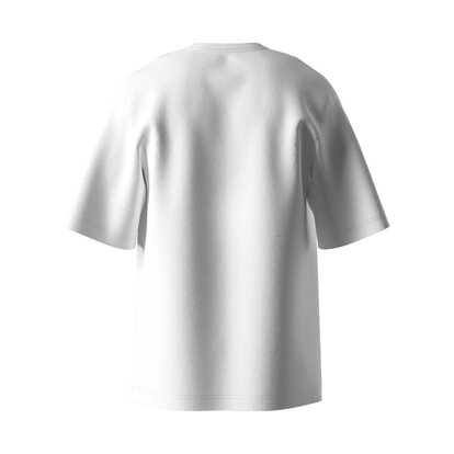 Біла футболка Oversize Unisex RESORTER, вигляд ззаду без принта