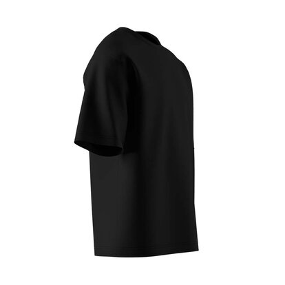 Черная футболка Oversize Unisex вид сбоку