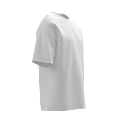 Белая футболка Oversize Unisex вид сбоку