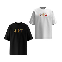 Комплект футболок oversize unisex "Summer Treats" 2 шт