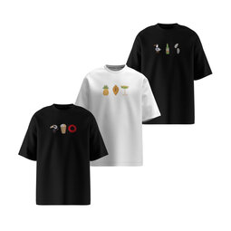 Комплект футболок oversize unisex "Summer Mix" 3 шт