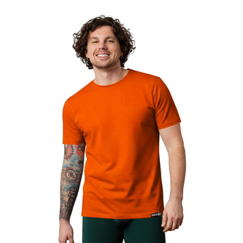 Футболка Basic U-neck, оранжевый