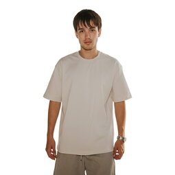 Футболка oversize fit U-neck, капучино