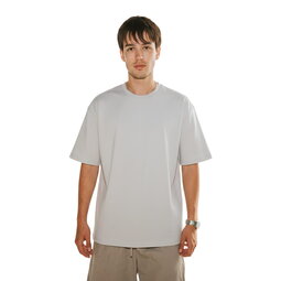 Футболка oversize fit U-neck, миндальный
