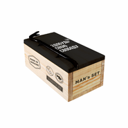 Ящик з фомкою дерев'яний Ukrainian man's box Black Series Small