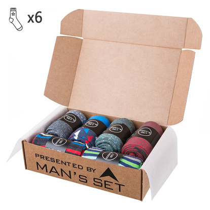 Комплект мужских цветных носков Socks Color, 6 пар   MAN's SET вид 1 