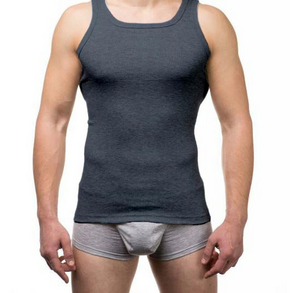 Майка мужская (50% cotton, 50% polyester), T-Shirt, темно-серый