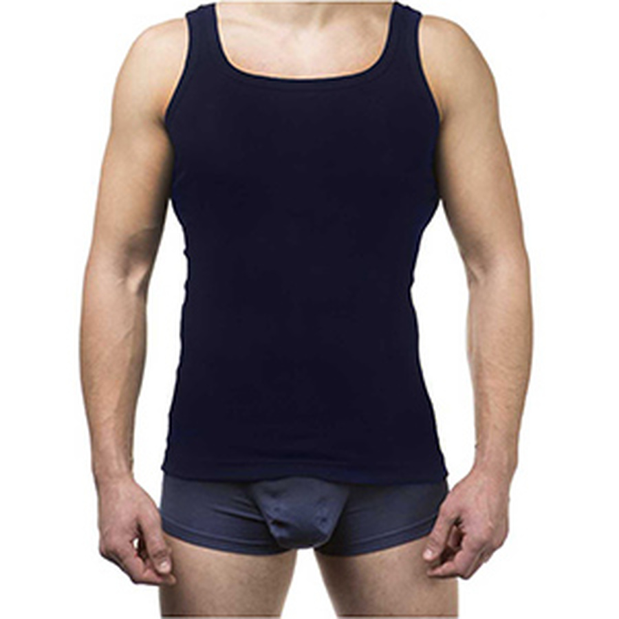 Майка мужская (100% cotton), T-Shirt,тёмно-синий