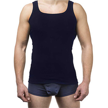 Майка мужская (50% cotton, 50% polyester), T-Shirt, синий