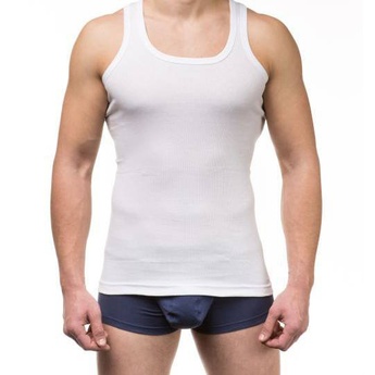 Майка мужская (100% cotton), T-Shirt, белый
