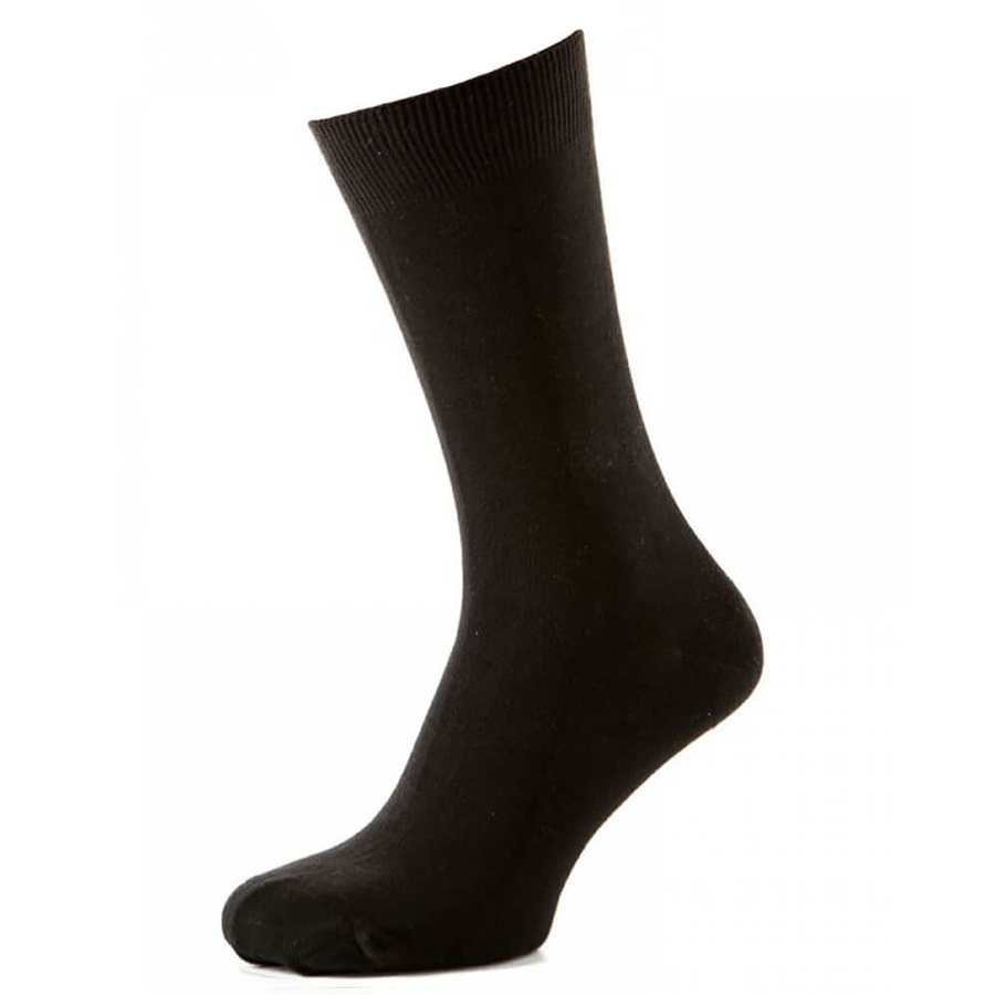 Шкарпетки чоловічі класичні з бавовни, осінь/зима, чорний