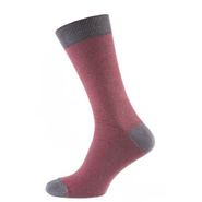Шкарпетки чоловічі кольорові з бавовни, червона сітка 