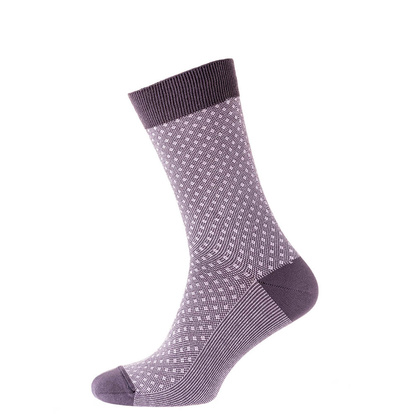 Носки мужские цветные из хлопка, розовая сетка  MAN's SET  вид спереди