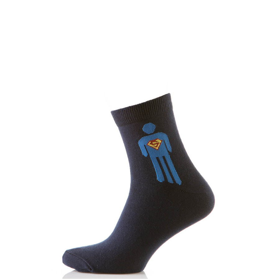 Шкарпетки чоловічі подарункові з бавовни, синій