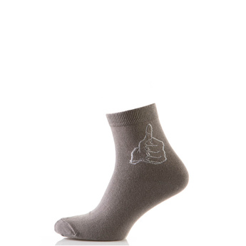 Шкарпетки чоловічі подарункові з бавовни, сірий