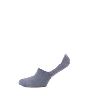 Носки мужские следы котоновые, с силиконом, серый 