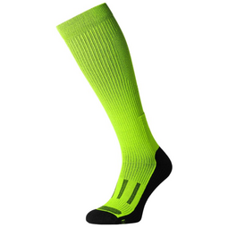Носки мужские Demiseason Compression Knee "LongDry", черно-салатовые