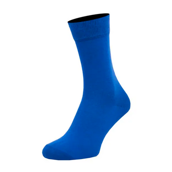 Носки мужские цветные из хлопка, однотонные, синий
