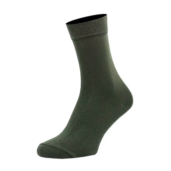 Носки мужские цветные из хлопка, однотонные, тёмно-зелёный