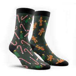 Шкарпетки чоловічі Classic Printed бавовняні, MAN's SET Christmas Bites